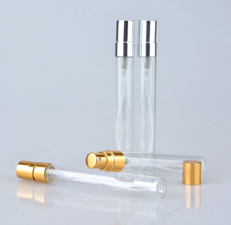 10ml electrified aluminum half cover sprinkler perfume bottle