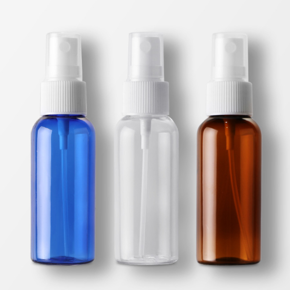 50ml round shoulder spray PET plastic bottle