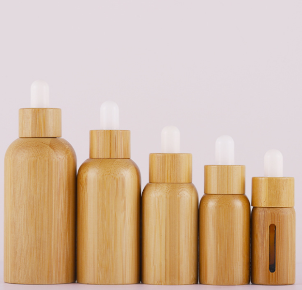 100ml bamboo shell raw liquid dropper bottle