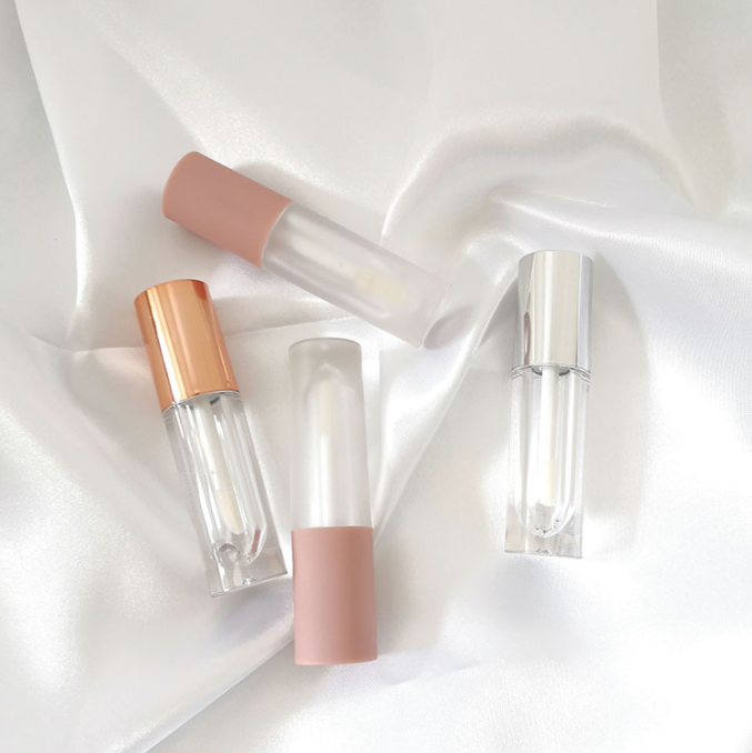 Round Rubber Frosted Lip Gloss Tube