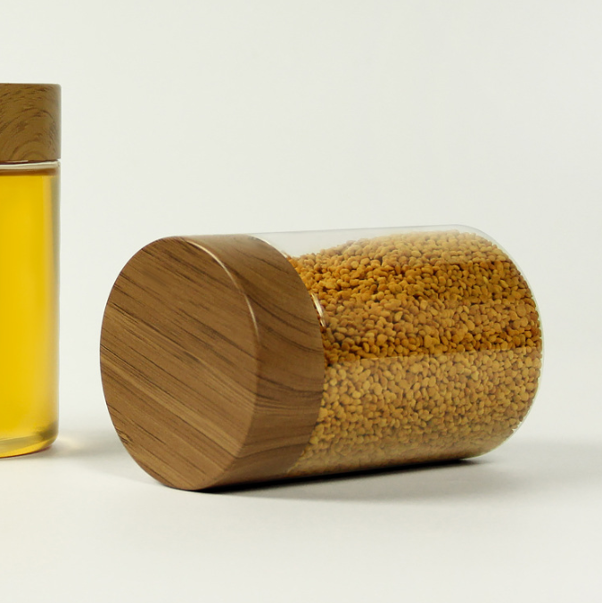 Anti-wood Grain Lid Plastic Bottle