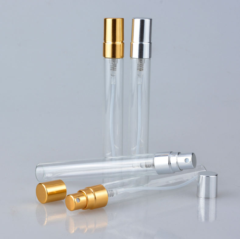 10ml electrified aluminum half cover sprinkler perfume bottle