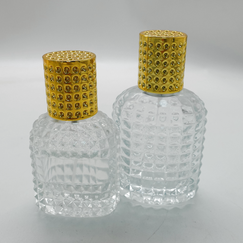 30ml50ml Pineapple Point Shaped Perfume Transparent Glass Perfume Spray Bottle