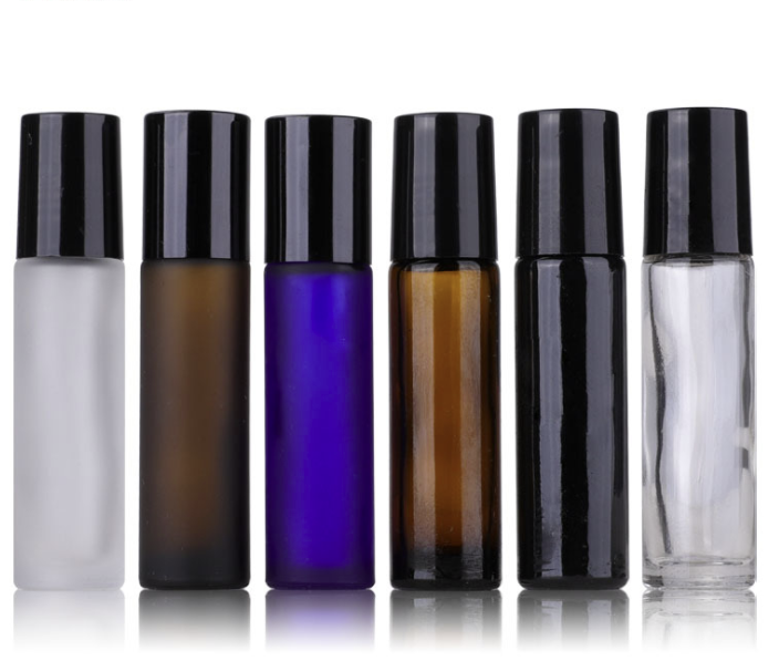 10mL Black Essential Oil Roller Bottles