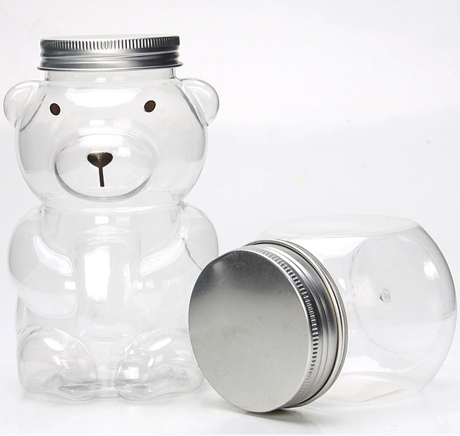 Wide mouth transparent children's snack bottle