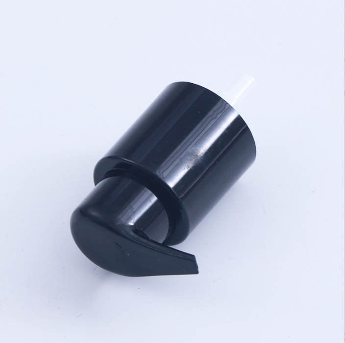 Black round head press long nozzle pump head