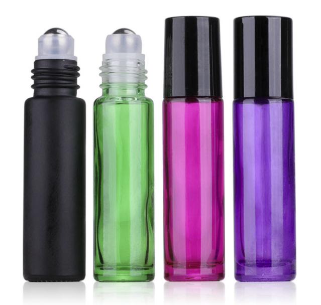 10mL Black Essential Oil Roller Bottles