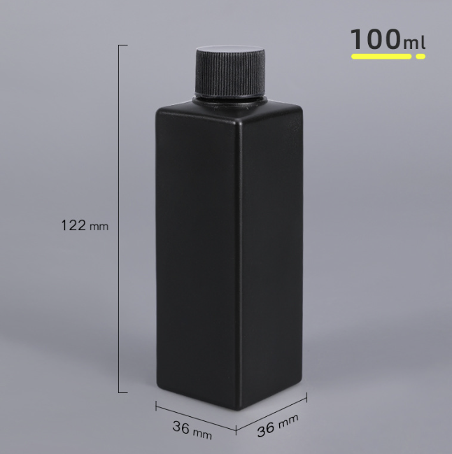 50ml PE Food Grade Plastic Square Bottle