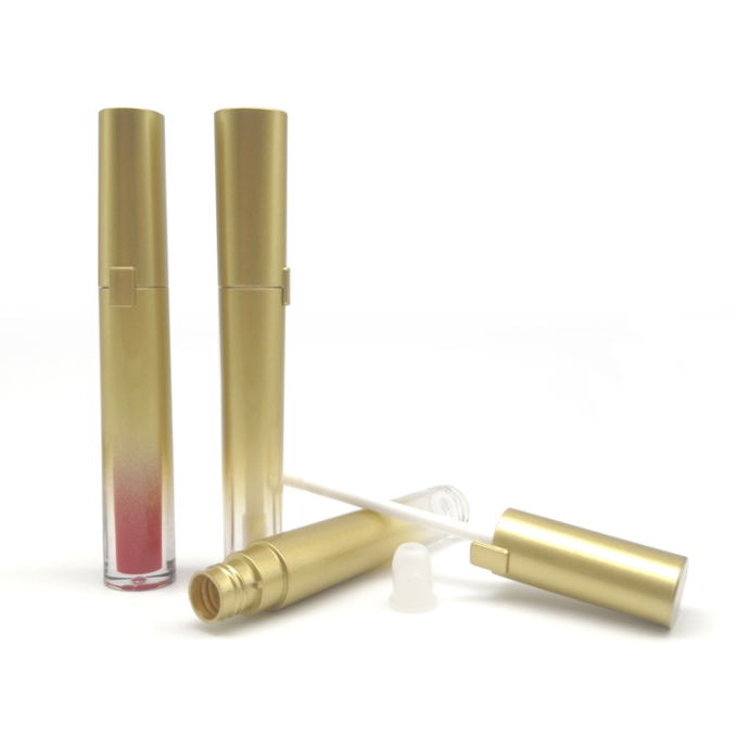 Dumb Gold Round Lip Gloss Tube