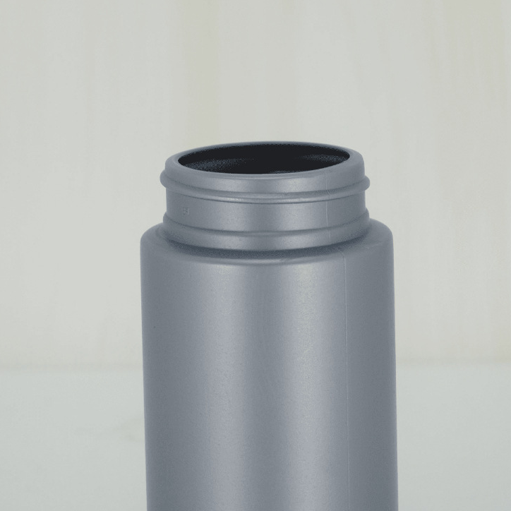 175cc Gray HDPE Double Cover Plastic Bottle