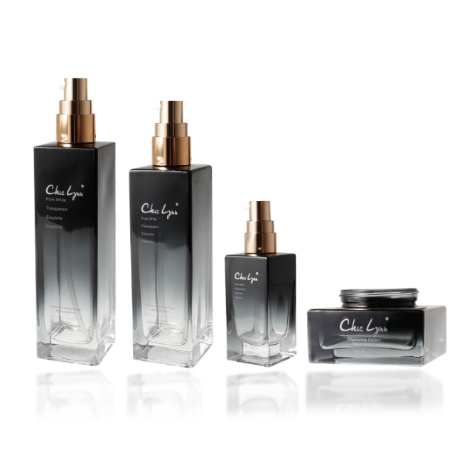 Cosmetic Glass Bottle Set