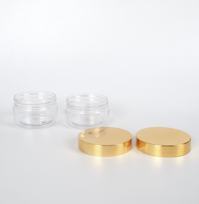 250ml Pet Jar with Golden Lid