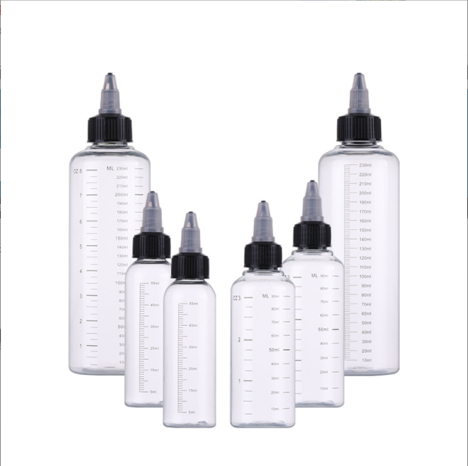 Pointed mouth scale plastic bottle