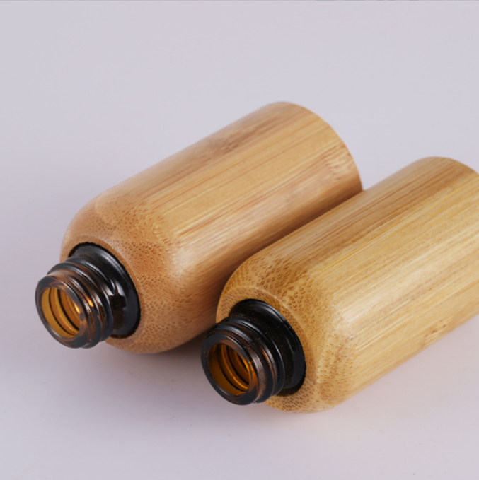 100ml bamboo shell raw liquid dropper bottle