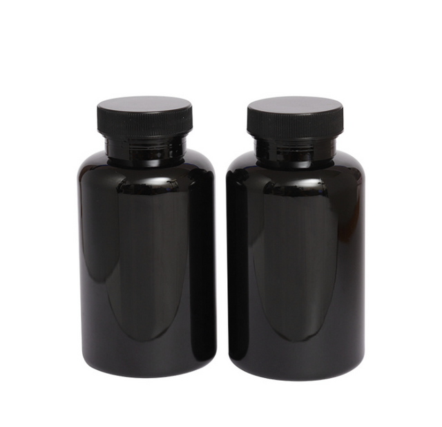 200cc Black Medicine Pill Plastic Bottle