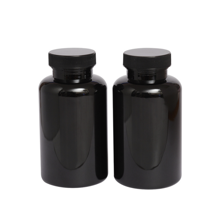 200cc Black Medicine Pill Plastic Bottle