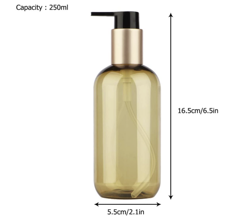  8.5oz/250ml Shampoo Dispenser Bottles