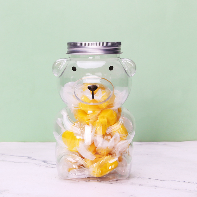 Wide mouth transparent children's snack bottle