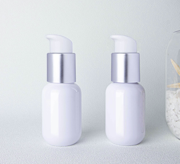 White Liquid Foundation Pump Bottle