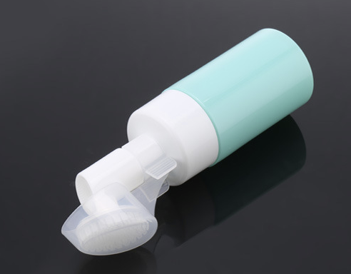 150ml Facial Cleanser Silicone Brush Head Press Foam Bottle 