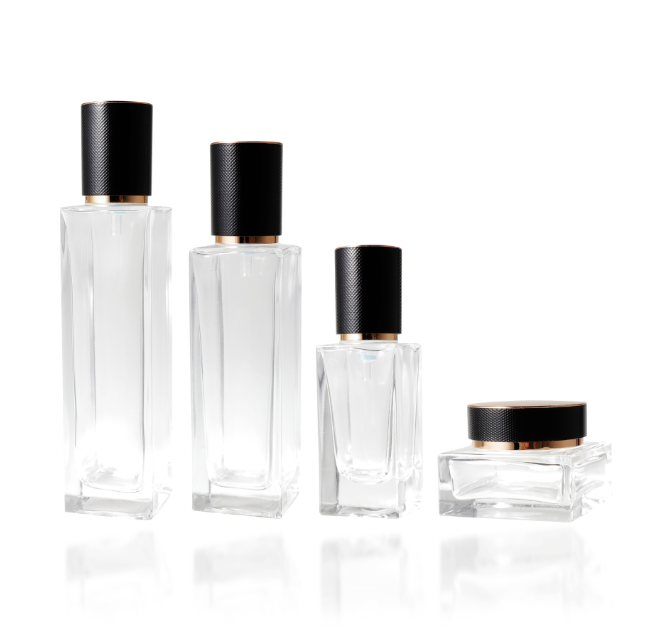 Cosmetic Glass Bottle Set