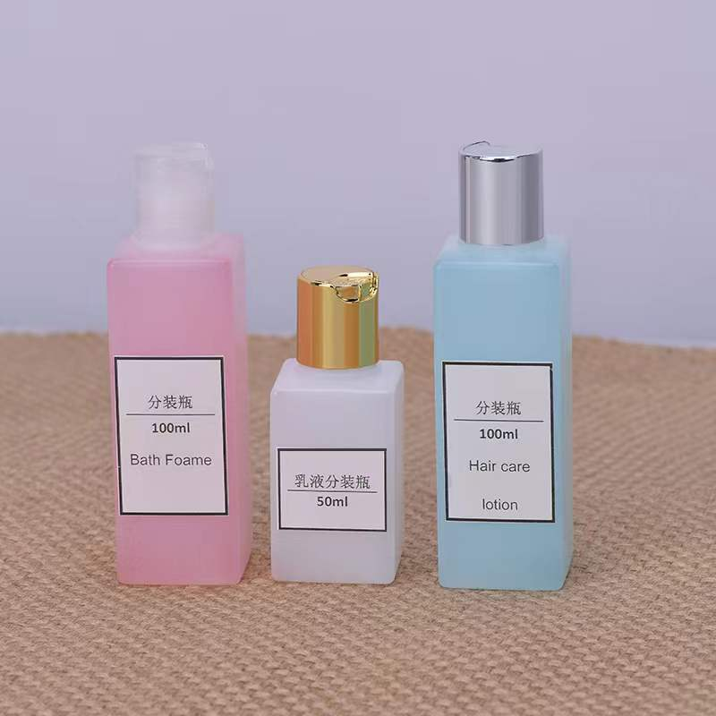 PE Quartet Lotion Bottle 100ml Shampoo Body Wash Cosmetic Bottle