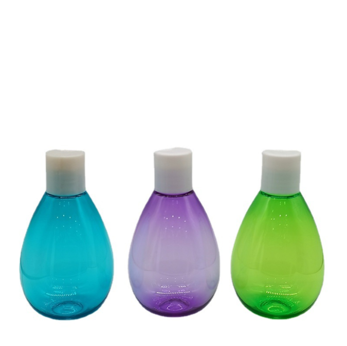 200ML Oval Transparent Body Wash Bottle