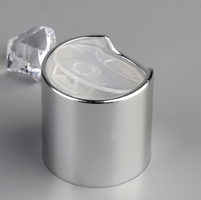 24mm Aluminum Silver Disc Top Cap 