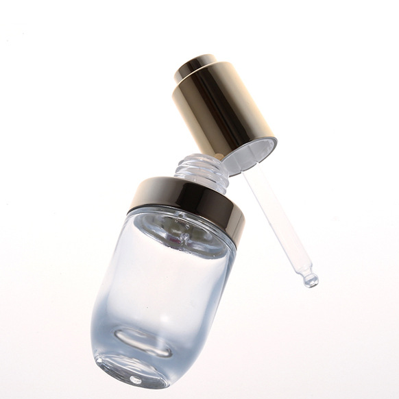 Electroplated glass dropper bottle