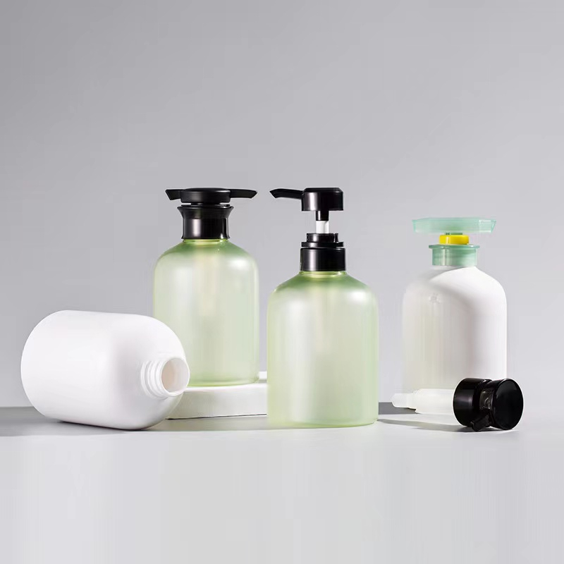 PET Plastic Package 500ml Shampoo Bottle