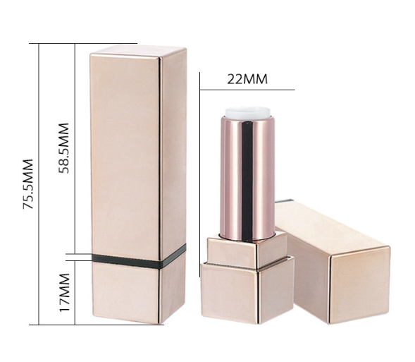 3.8g Capacity Lipstick Tube Square Tube Lipstick