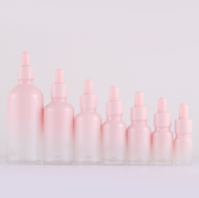 100ml pink dropper bottle