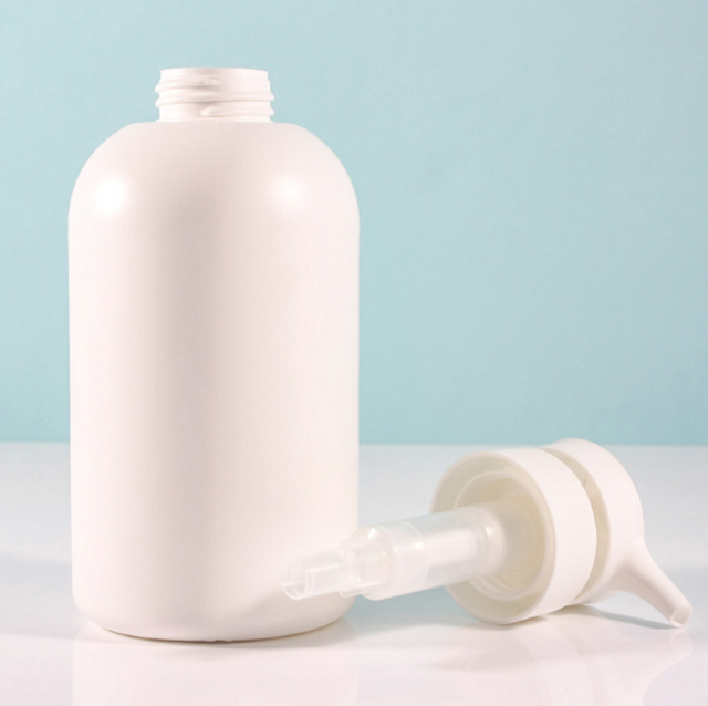 Round Shouldered HDPE Plastic Shampoo Lotion Bottle