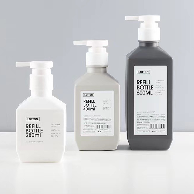 600ml Nordic White Lotion Bottle