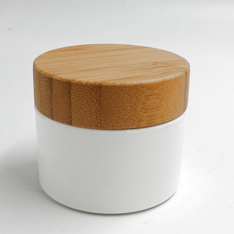 30g PLA corn starch biodegradable green cosmetic cream jar with bamboo lid