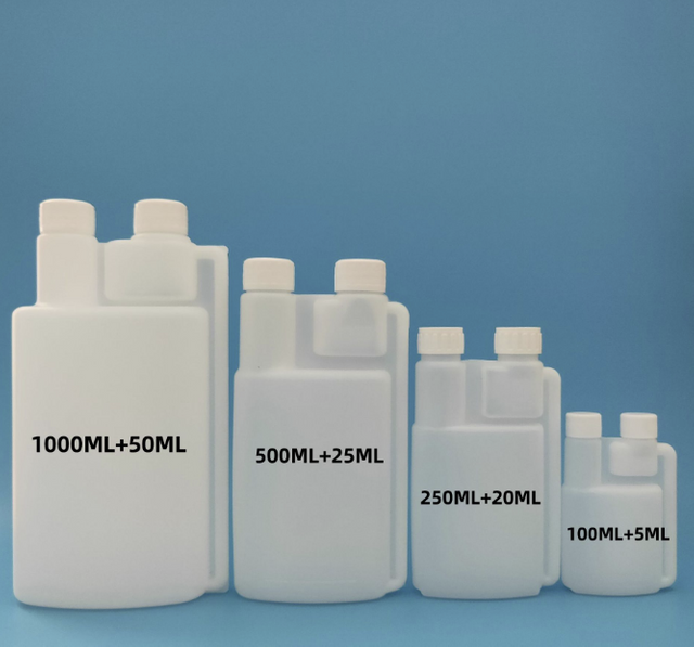 HDPE Double Chamber Measuring Bottle