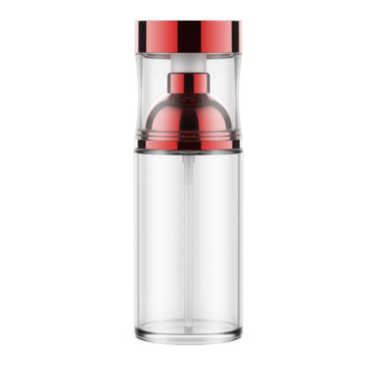 100ml red cap pet cosmetic bottle