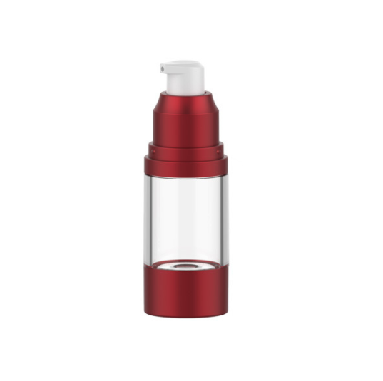 Red lotion press bottle