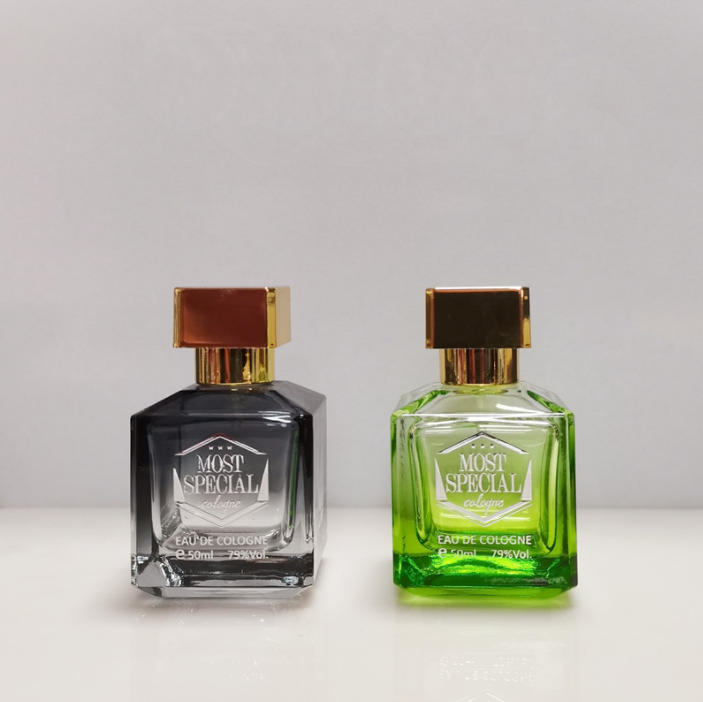 50ML creative men's square perfume bottle