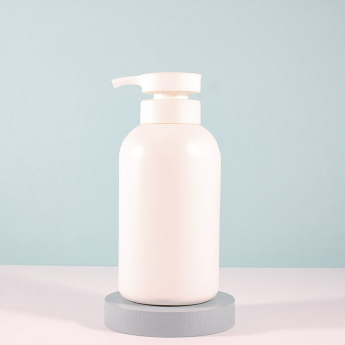 Round Shouldered HDPE Plastic Shampoo Lotion Bottle