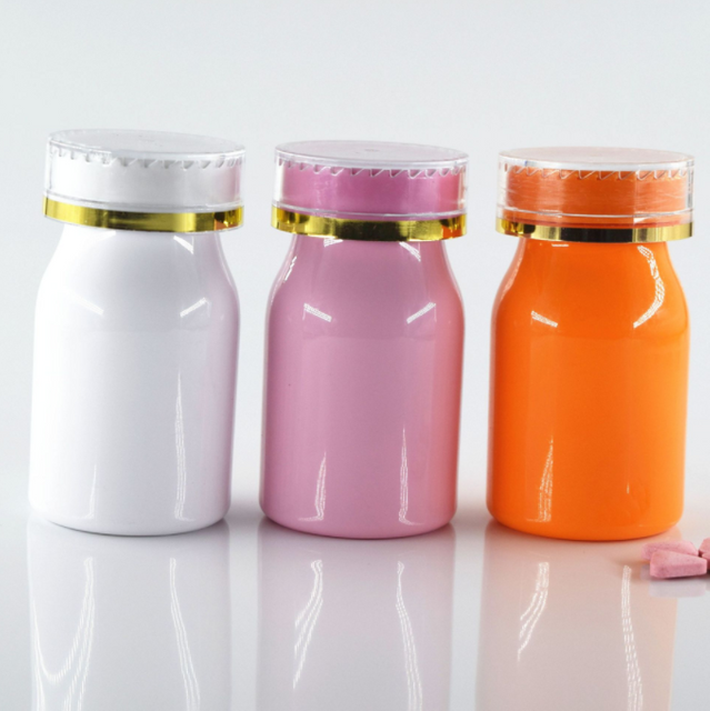 Solid capsule vitamin dispensing bottle