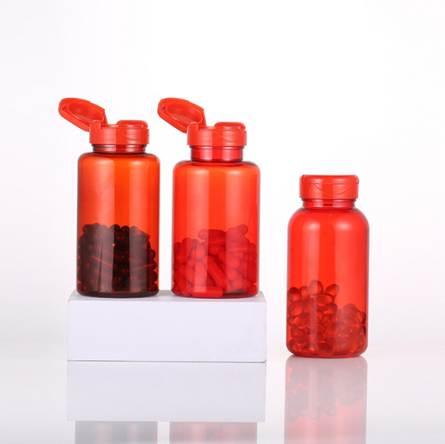 200ML Half Flip Cap Tablet Candy Bottle