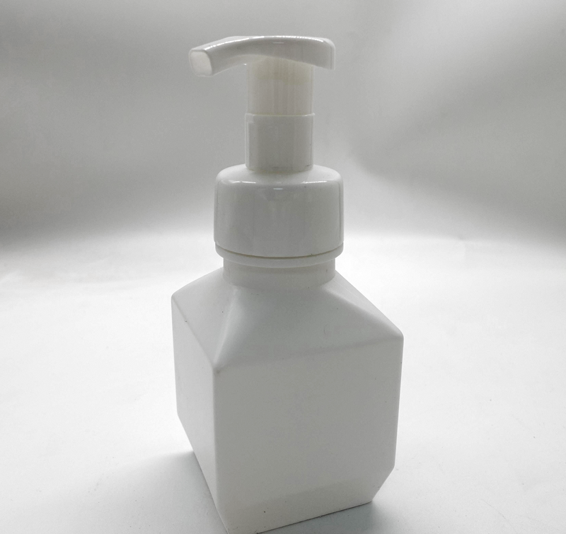 250ml 300ml 500ml HDPE Square Grey Foam Bottle