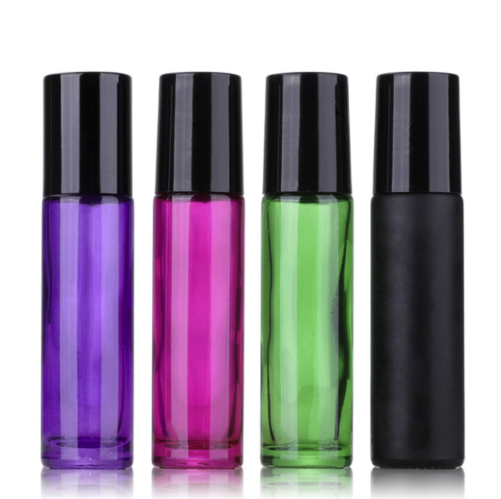 10mL Black Essential Oil Roller Bottles