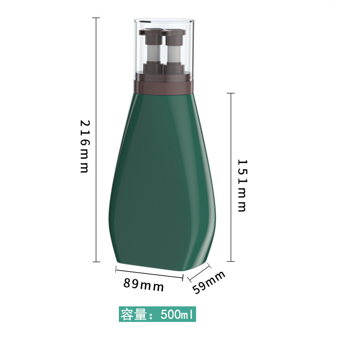 500ml two in one double material bottle