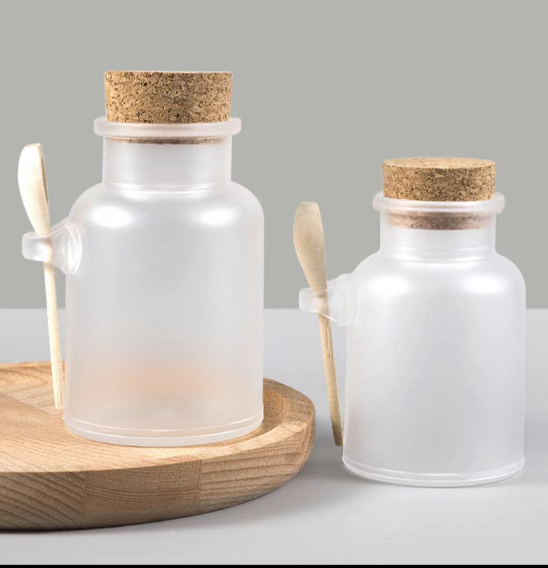 500g Frosted Bath Salt Bottle